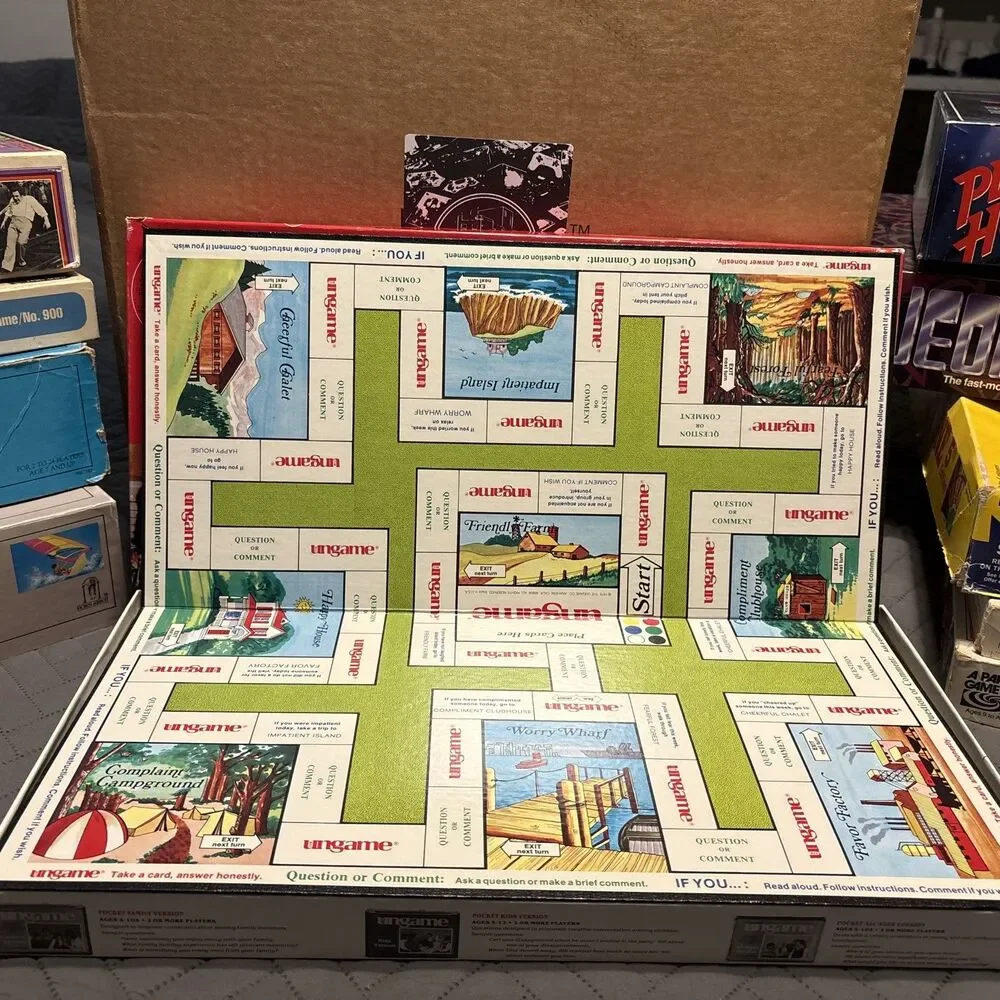 VINTAGE 1984 THE UNGAME  BOARD COMPLETE